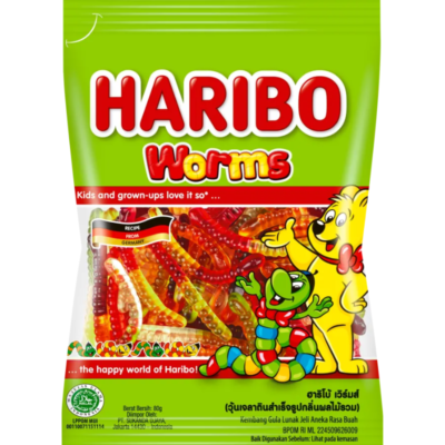 Haribo Worms 80g