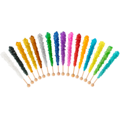 Rock Crystal Candy Stick Black Cherry