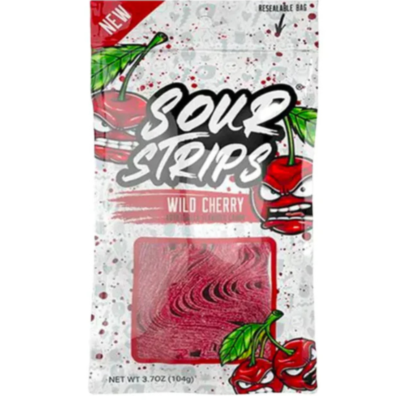 Sour Strips Wild Cherry