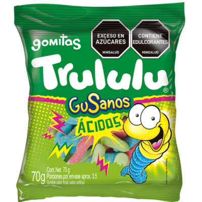 Trululu Gusanos Acidos x 70g