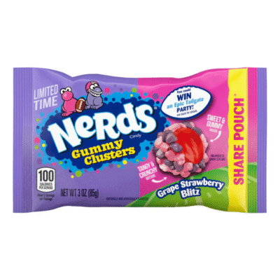 Nerds Gummy Clusters Grape Strawberry Blitz 85g