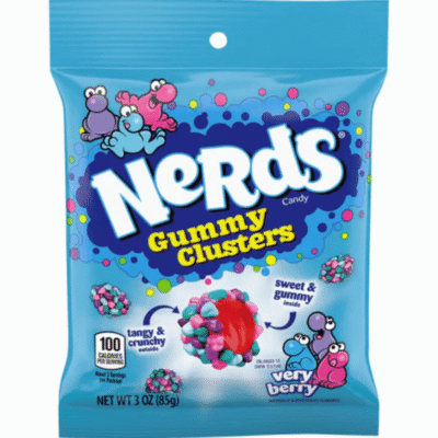 Nerds Gummy Clusters Very Berry 141g (Peg Bag)
